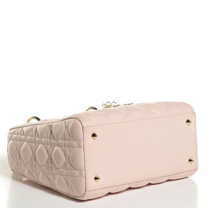 Christian Dior Lambskin Cannage Medium Lady Dior Rose Poudre 4 of 9