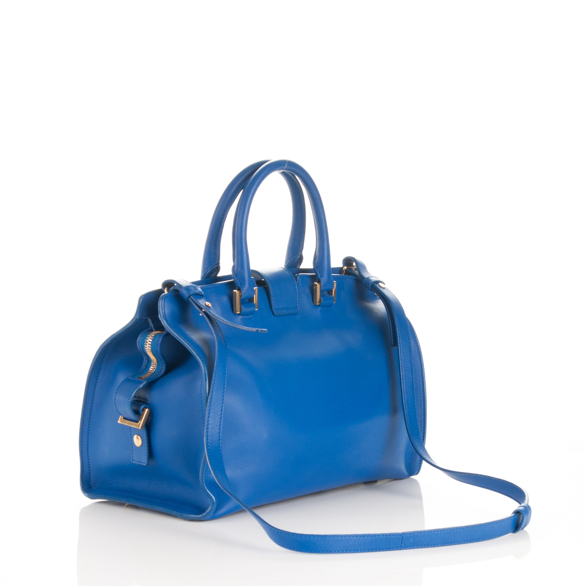 Saint Laurent Calfskin Small Classic Y Cabas Royal Blue 3 of 7