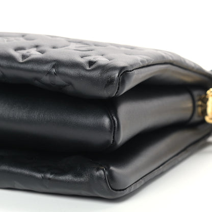 Louis Vuitton Lambskin Embossed Monogram Coussin PM Black 7 of 7