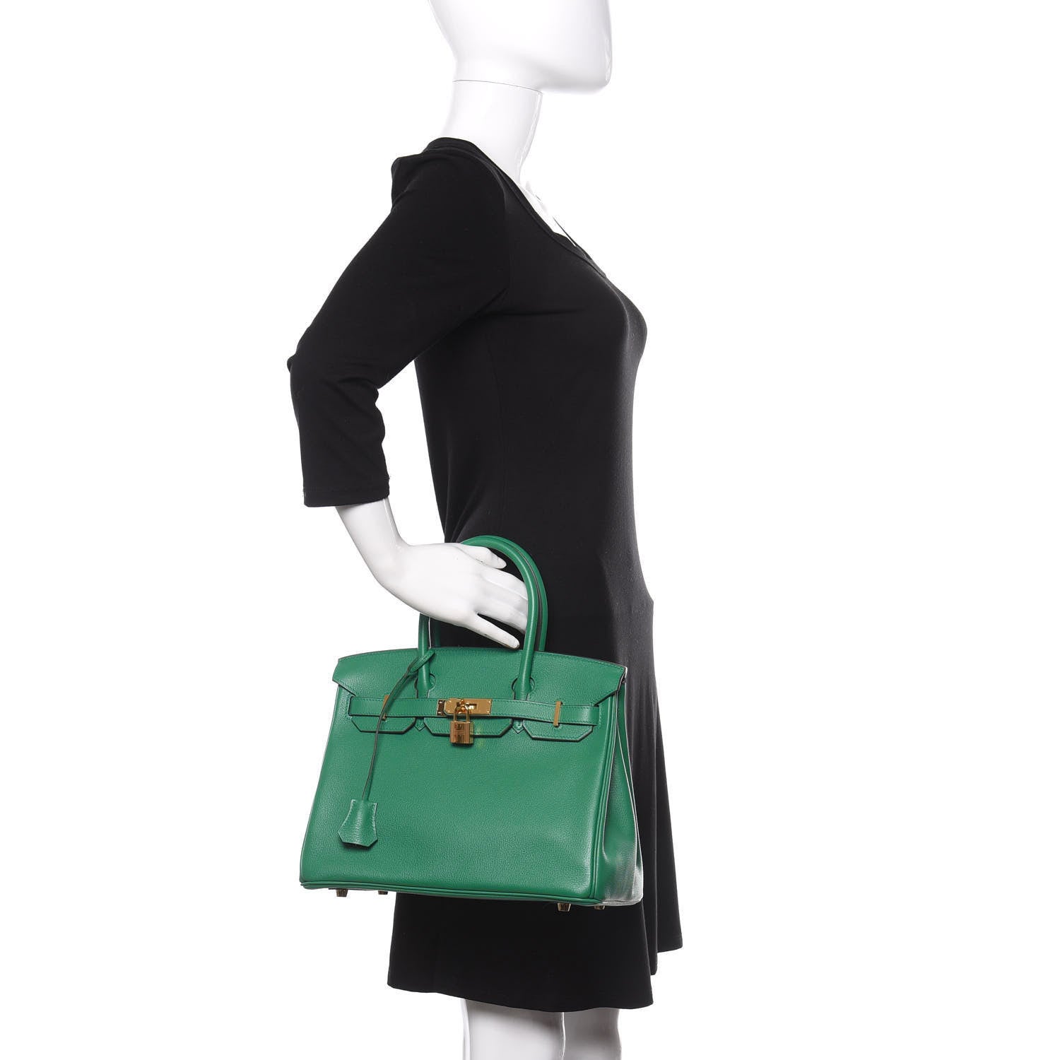 Hermes Evercolor Birkin 30 Vert Vertigo 2 of 10