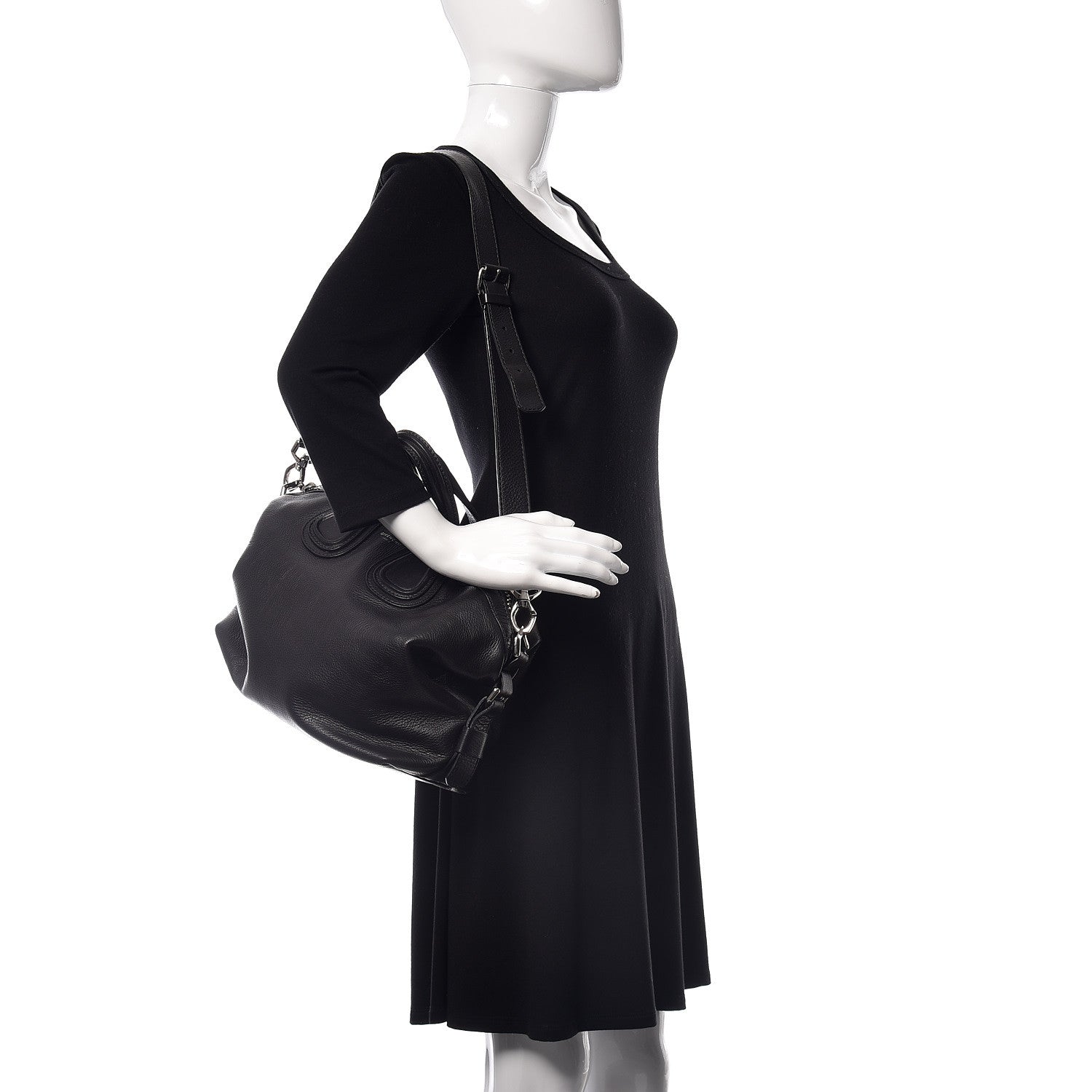 Givenchy Pebbled Calfskin Small Nightingale Black 2 of 16
