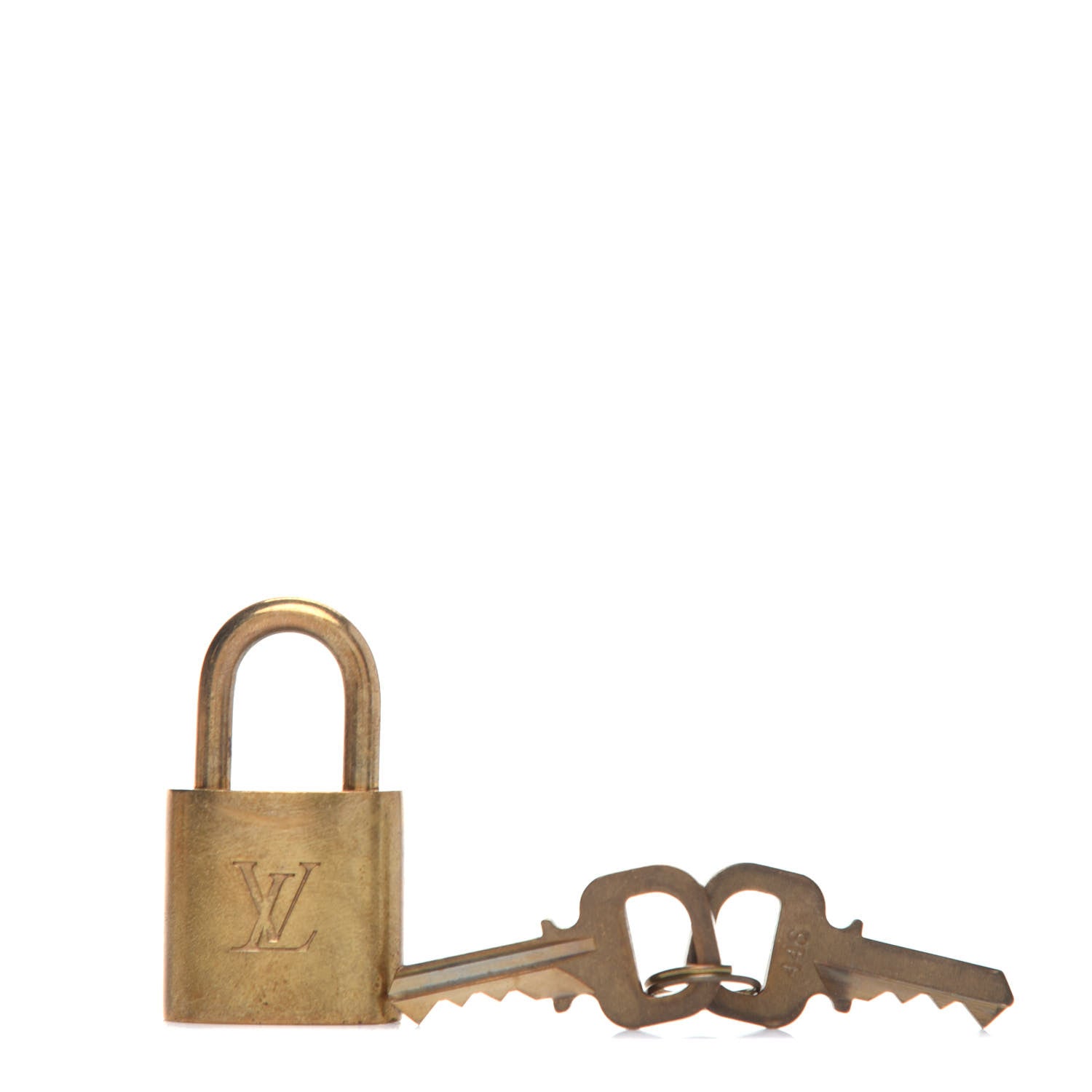 Louis Vuitton Brass Lock and 2 Keys Set #446 1 of 6