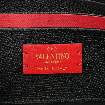 Valentino Garavani Grainy Calfskin VLogo Double Zip Camera Crossbody Bag Black 7 of 10