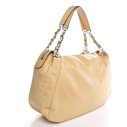 Chanel Lambskin Large Edgy Hobo Beige 3 of 7