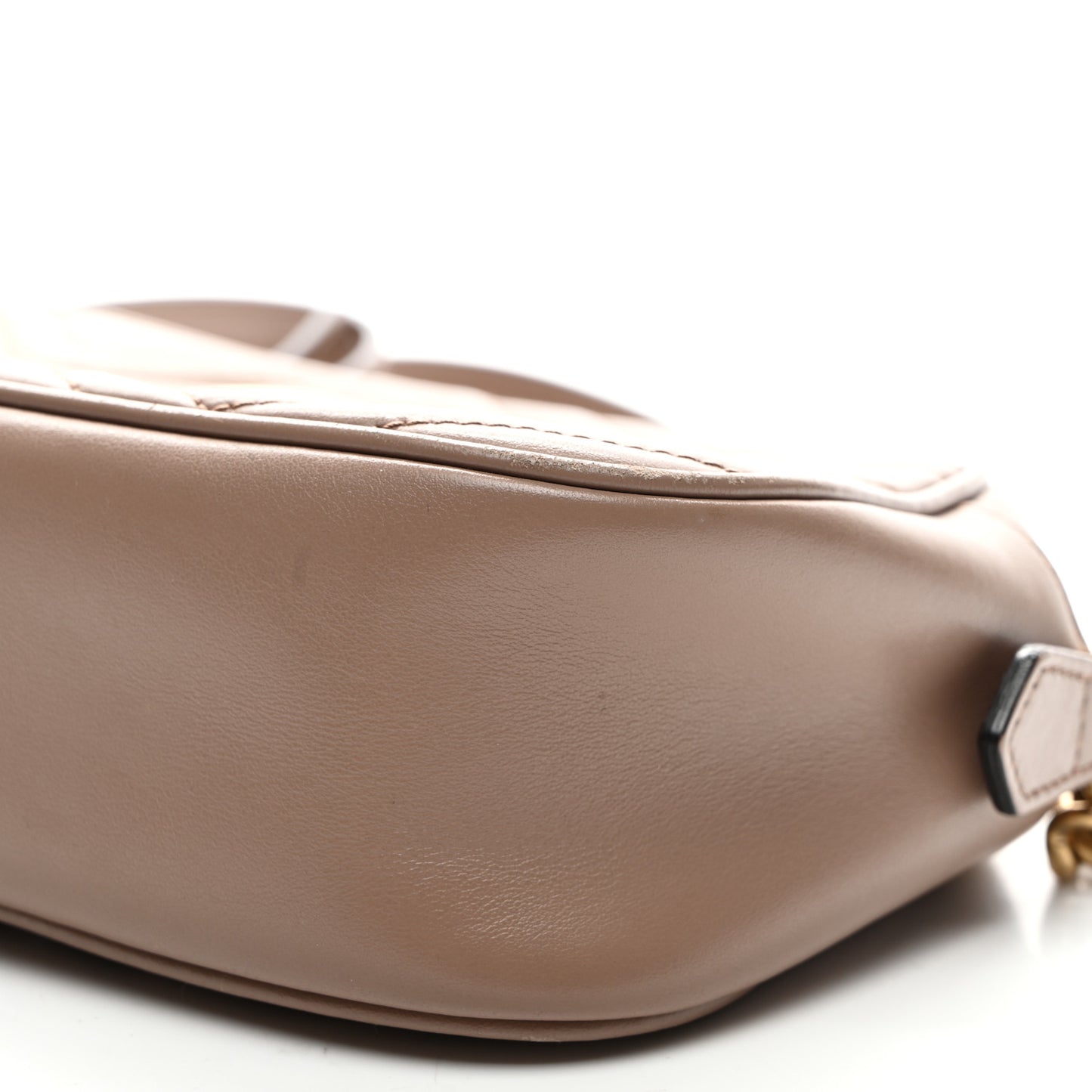 Calfskin Matelasse Small GG Marmont Chain Shoulder Bag Porcelain Rose