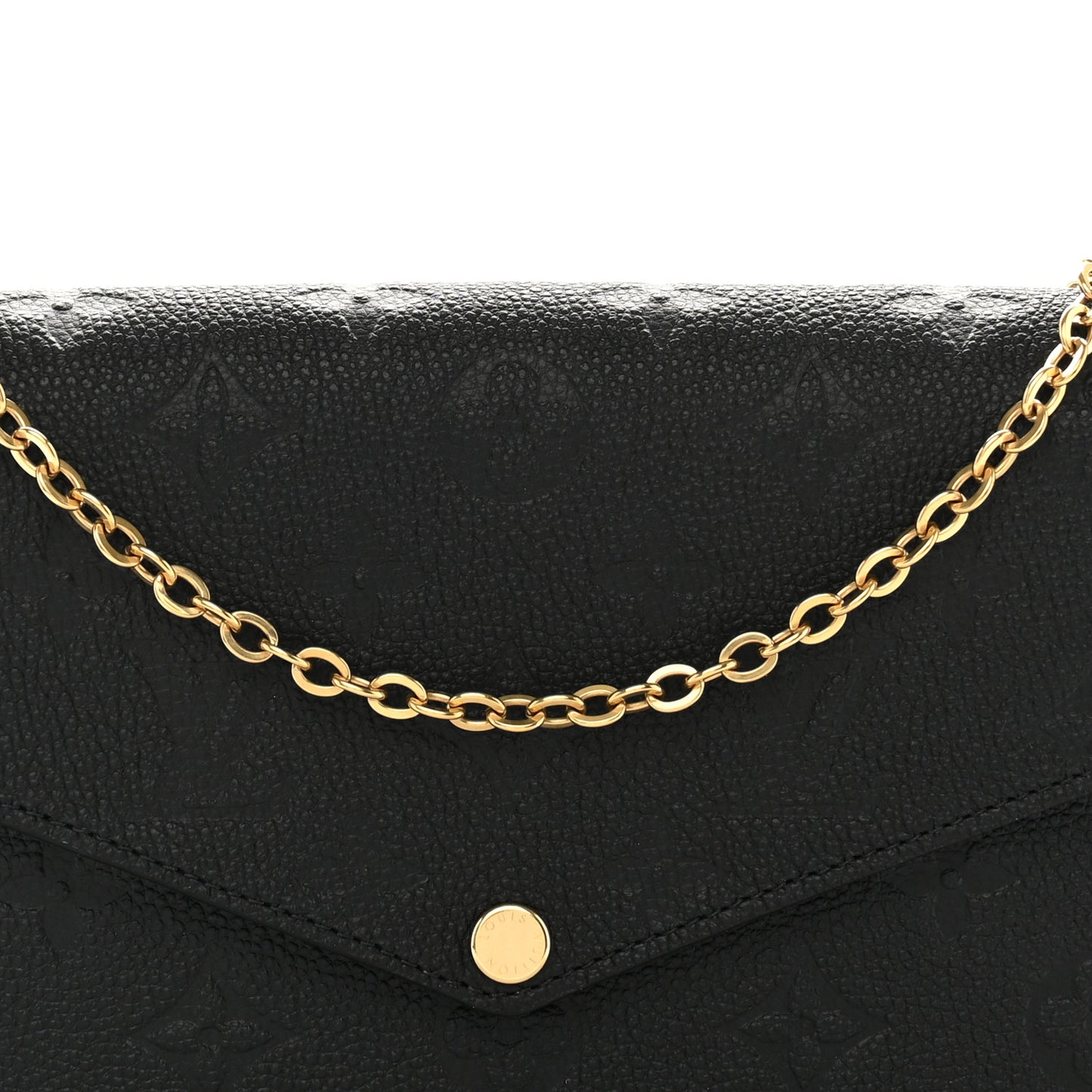Empreinte Pochette Felicie Chain Wallet Black