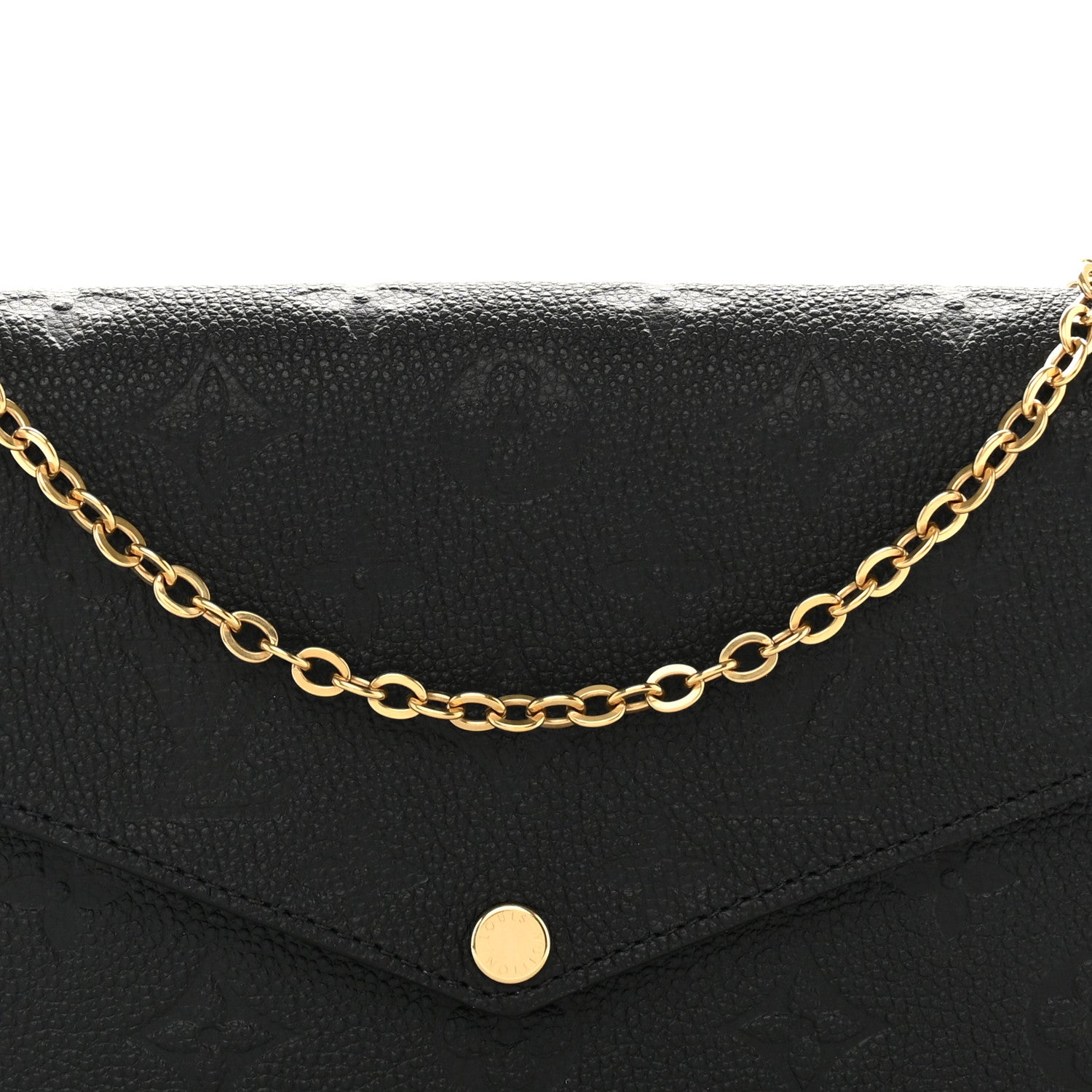 Louis Vuitton Empreinte Pochette Felicie Chain Wallet Black 8 of 10