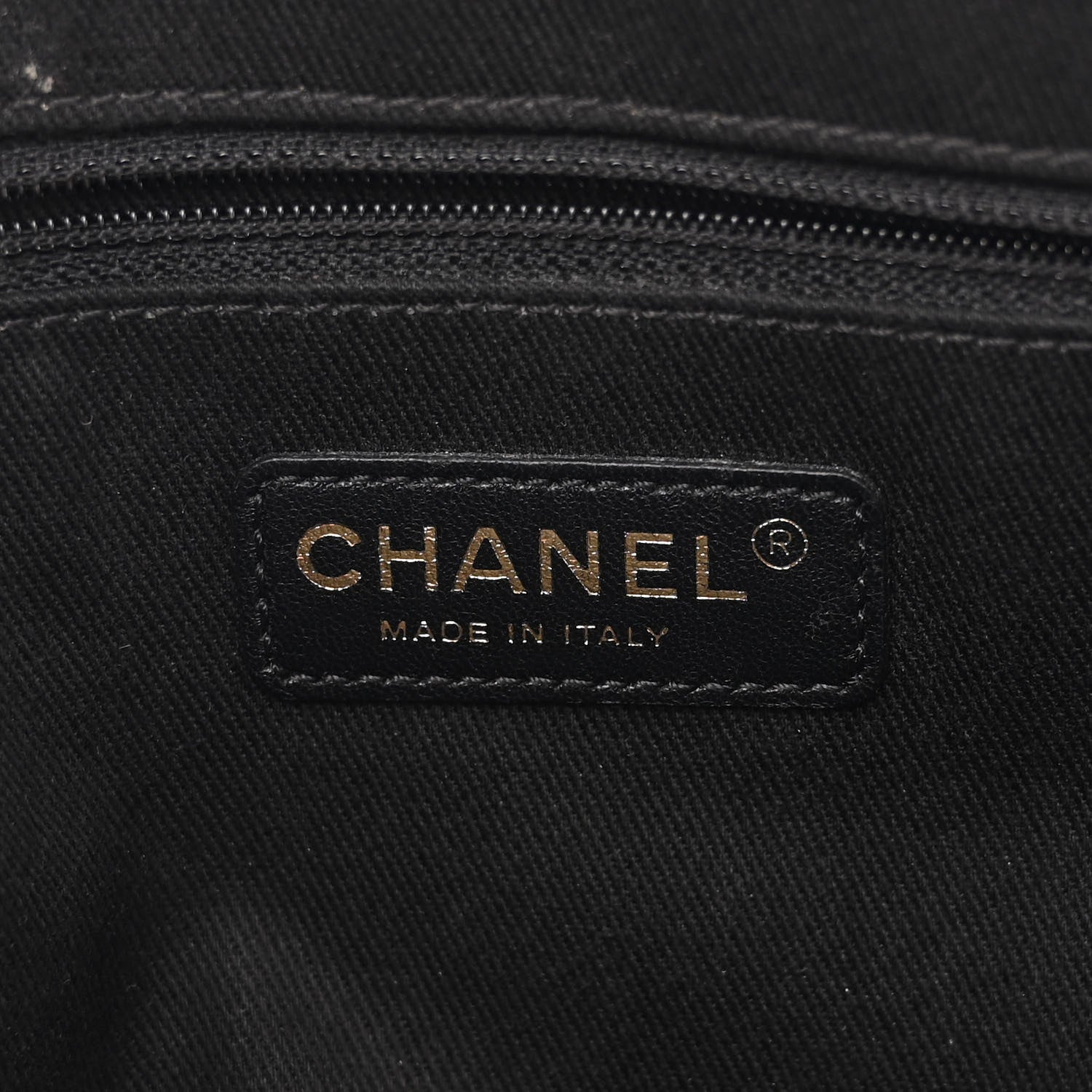 Chanel Patent Quilted Crown CC Double Zip Bag Black 7 of 12
