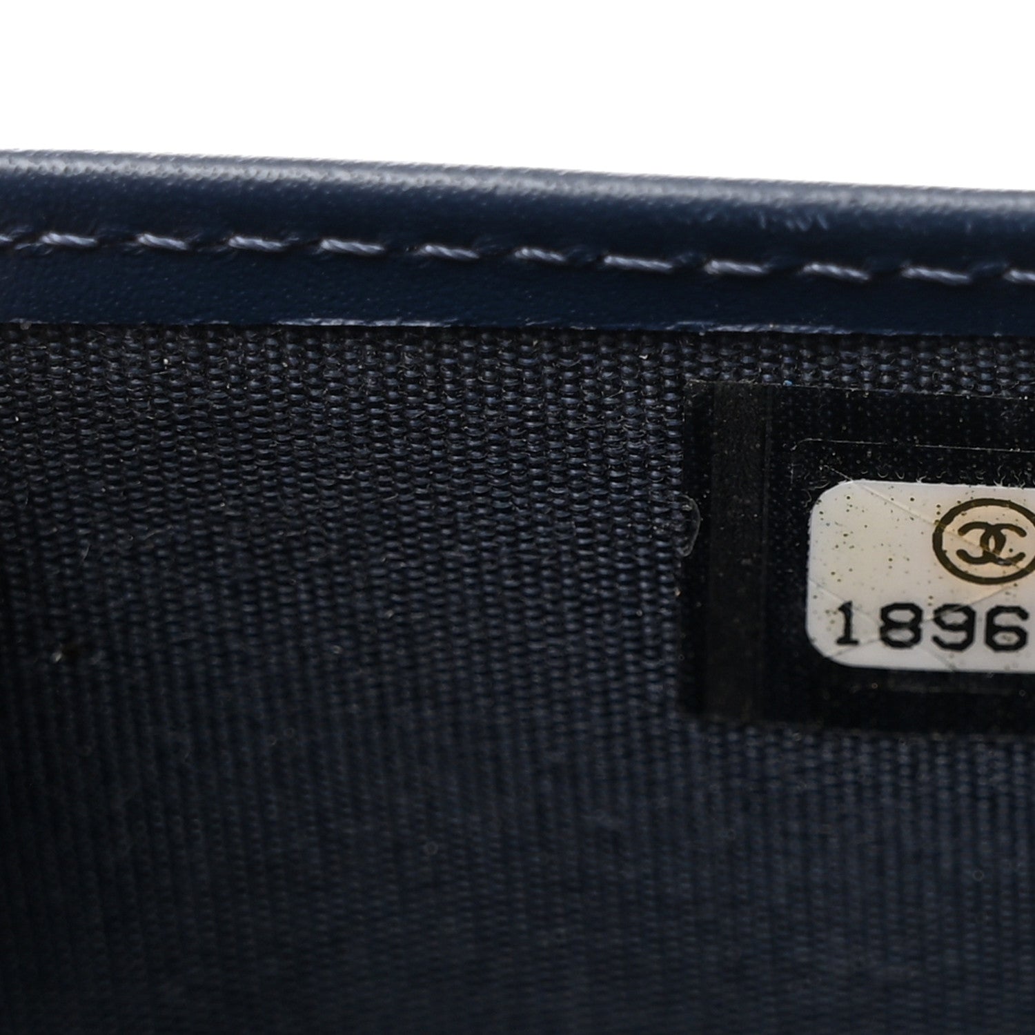 Chanel Caviar Timeless Passport Holder Navy Blue 7 of 7