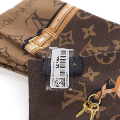 Louis Vuitton Silk Monogram Confidential Bandeau Brown 2 of 3
