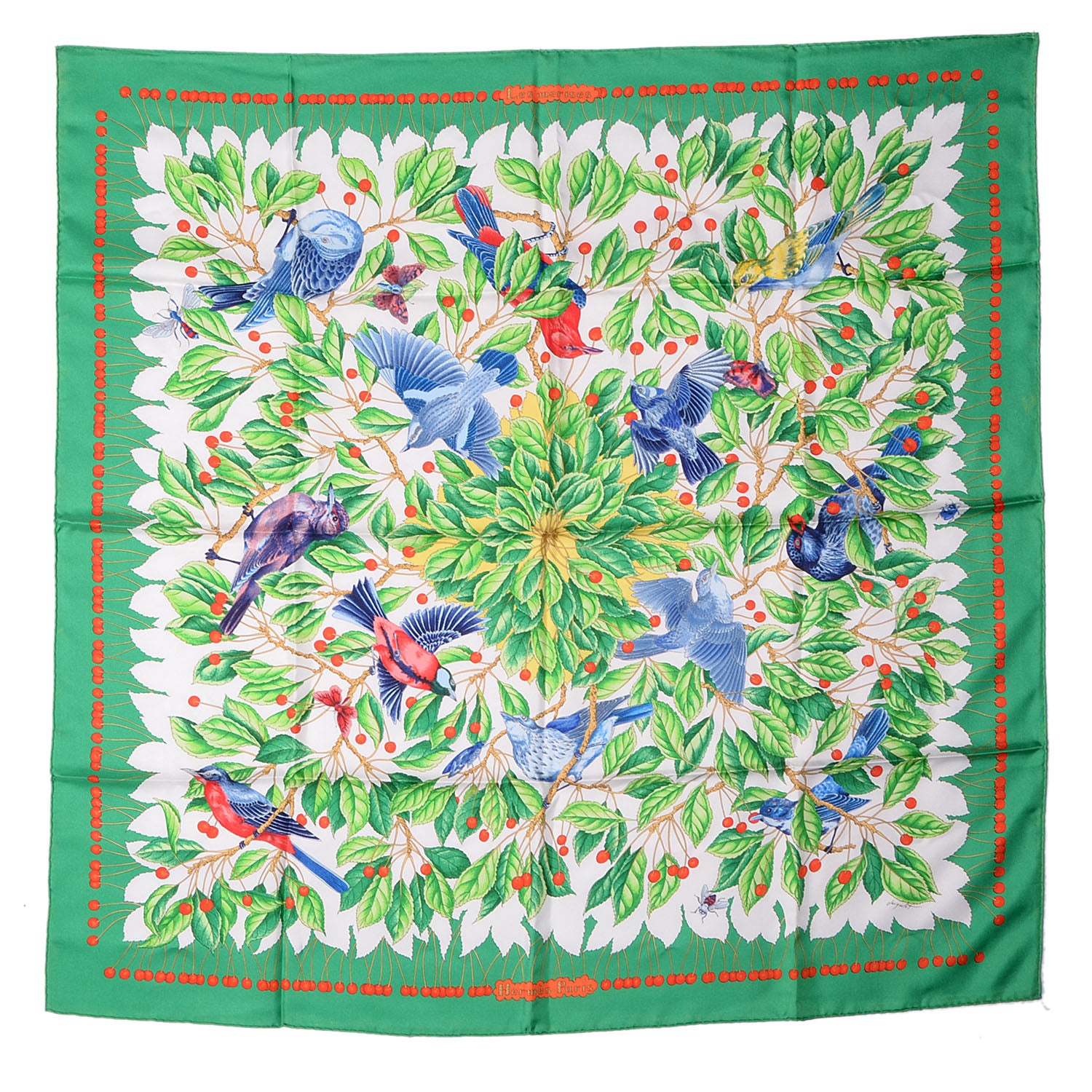 Hermes Silk Les Merises Scarf 90 2 of 5