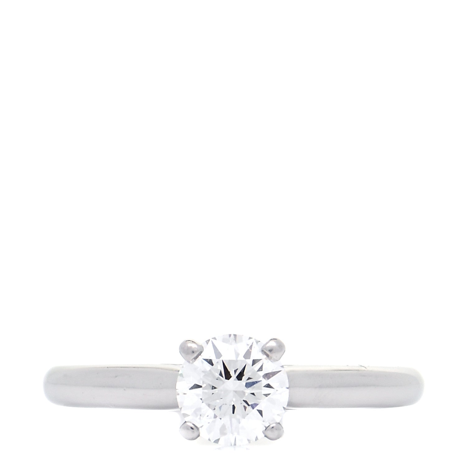 Cartier Platinum Diamond .71ct Solitaire 1895 Engagement Ring 52 6 1 of 10