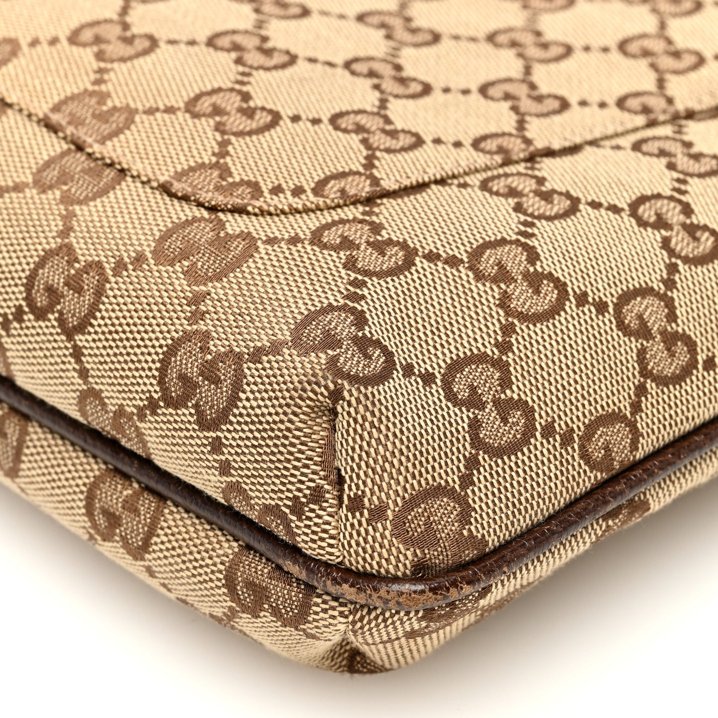 Monogram Flat Messenger Bag Dark Brown