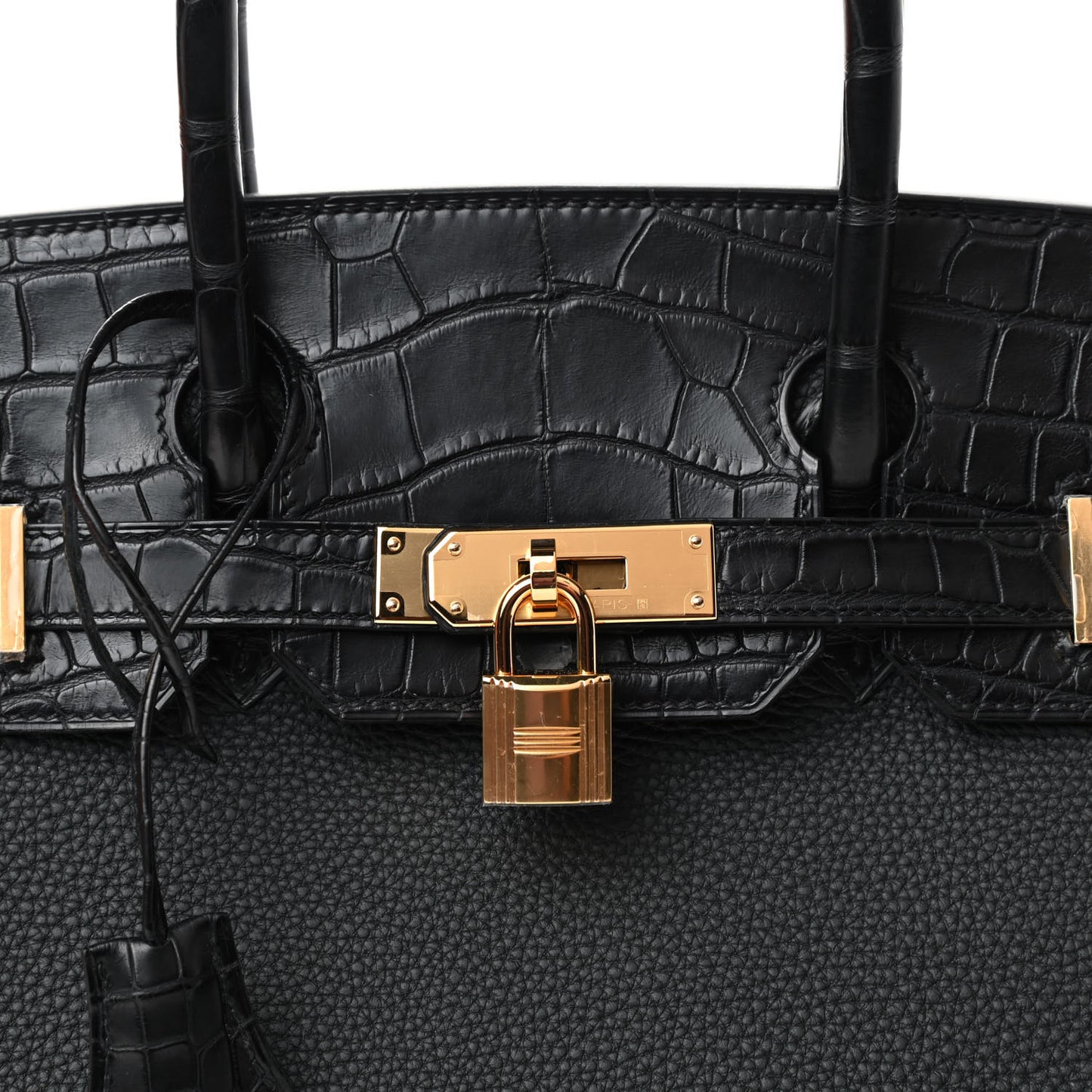 Togo Matte Alligator Birkin Touch 30 Black