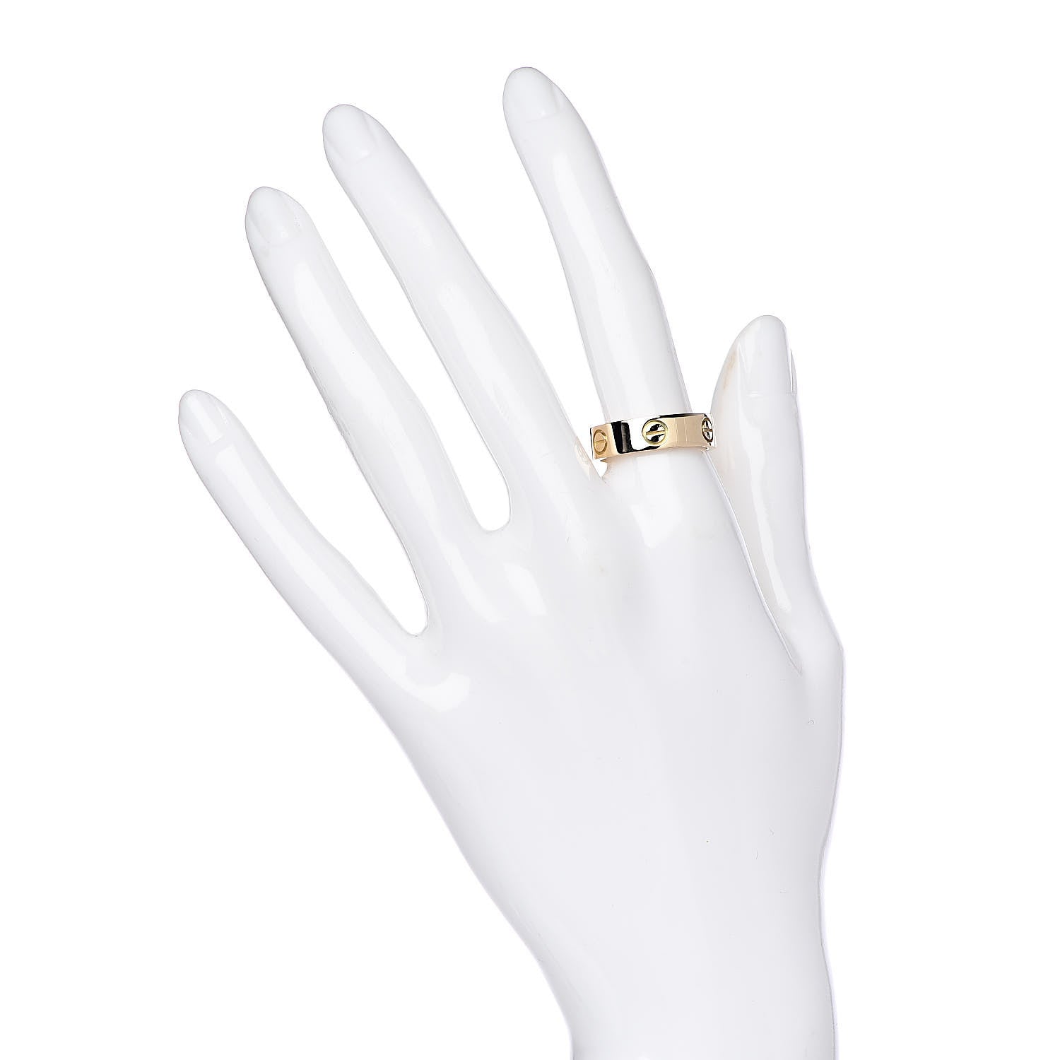 Cartier 18K Yellow Gold 5.5mm LOVE Ring 56 7.5 2 of 4