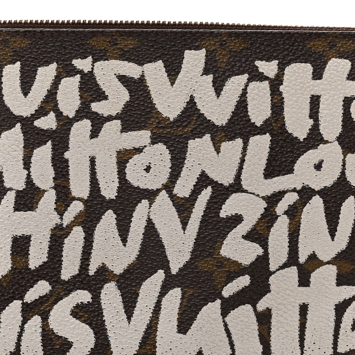 Louis Vuitton Monogram Graffiti Pochette Accessories Silver 8 of 13