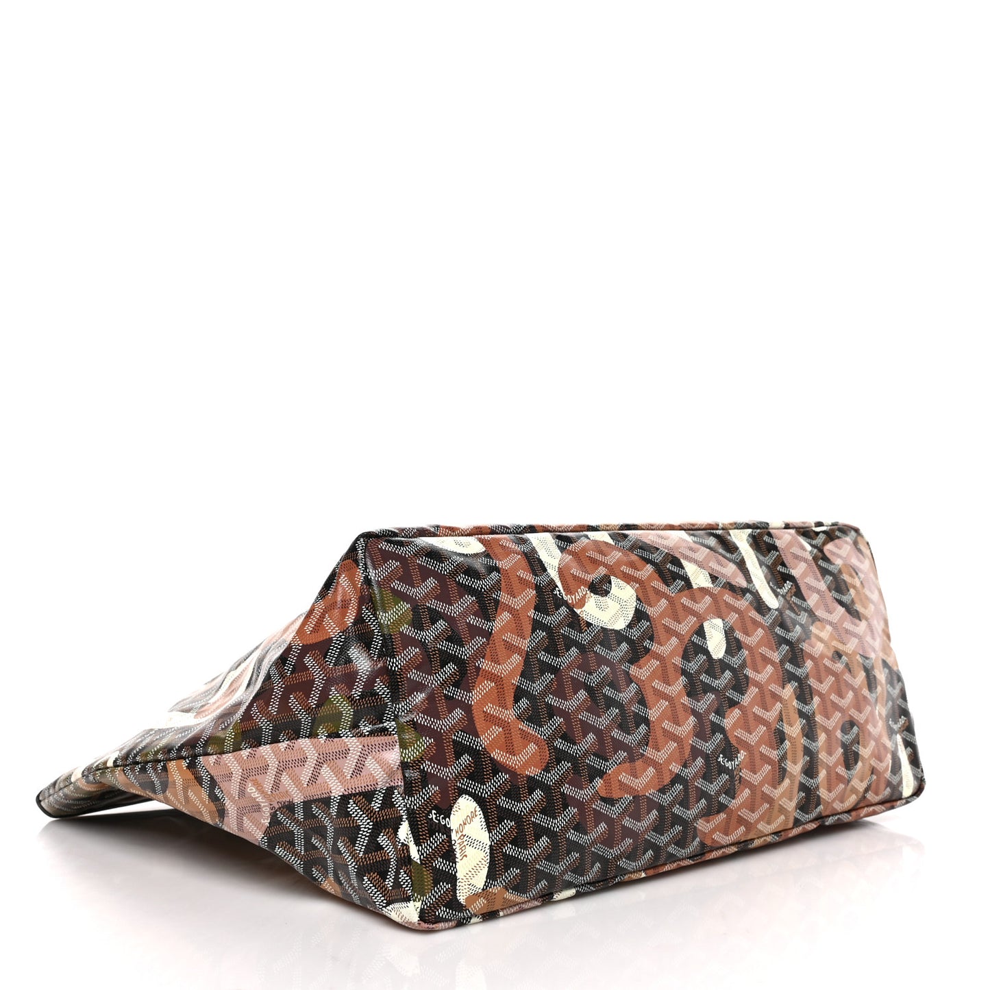 Goyardine Saint Louis Lettres Camouflage GM Black Pink Multicolor