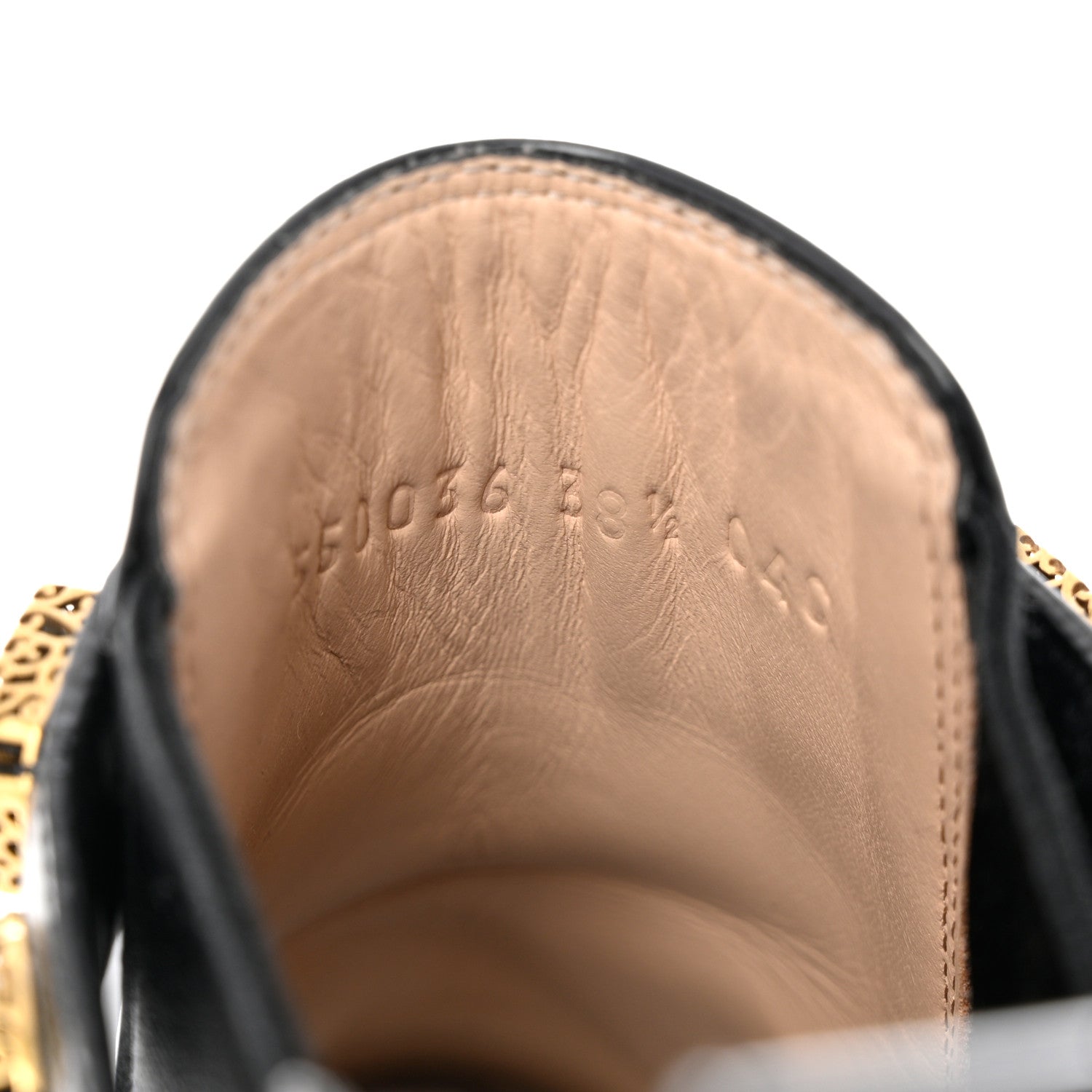 Gucci Calfskin Crystal GG Trip Chelsea Ankle Boots 38.5 Black 6 of 8