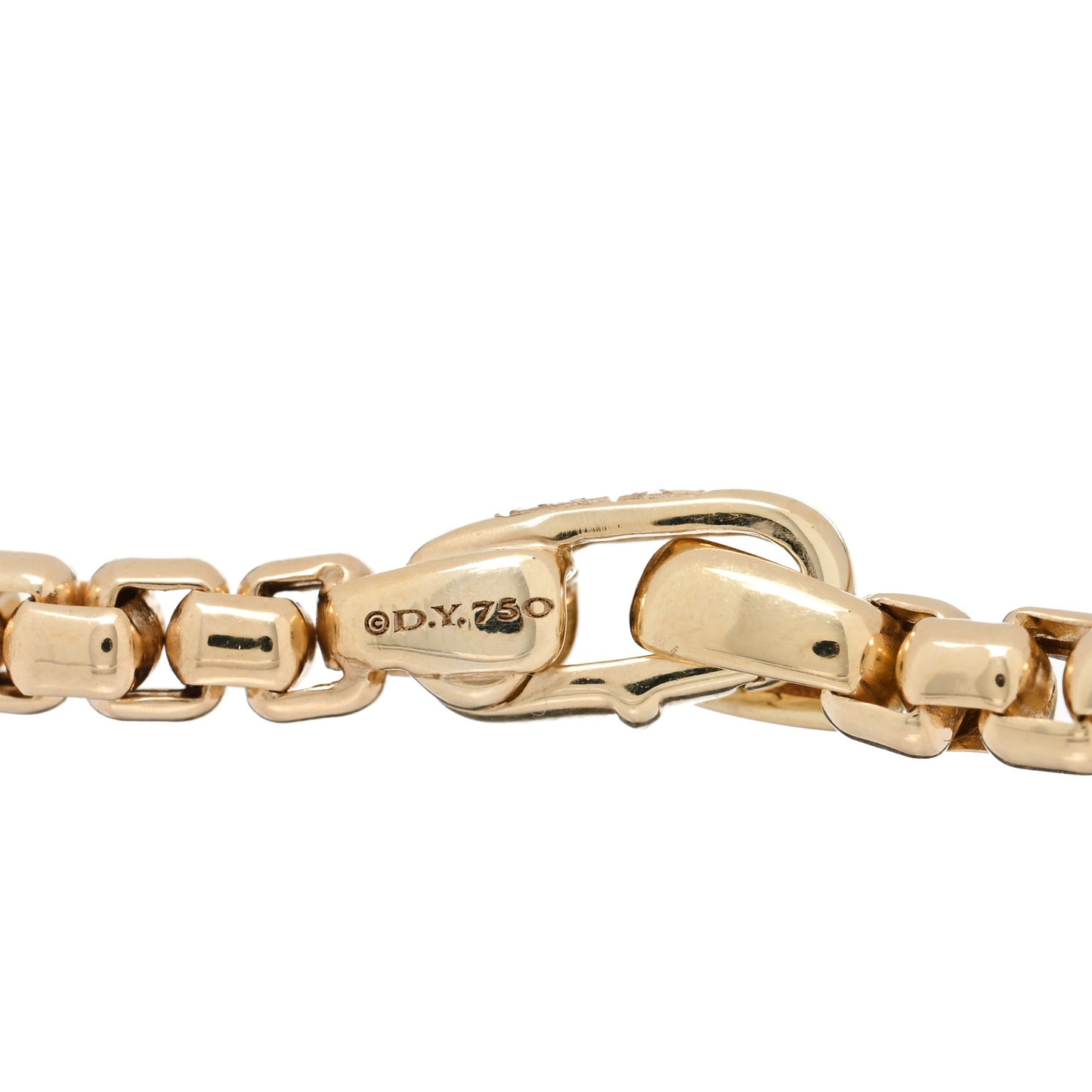 18K Yellow Gold 4mm Box Chain Bracelet