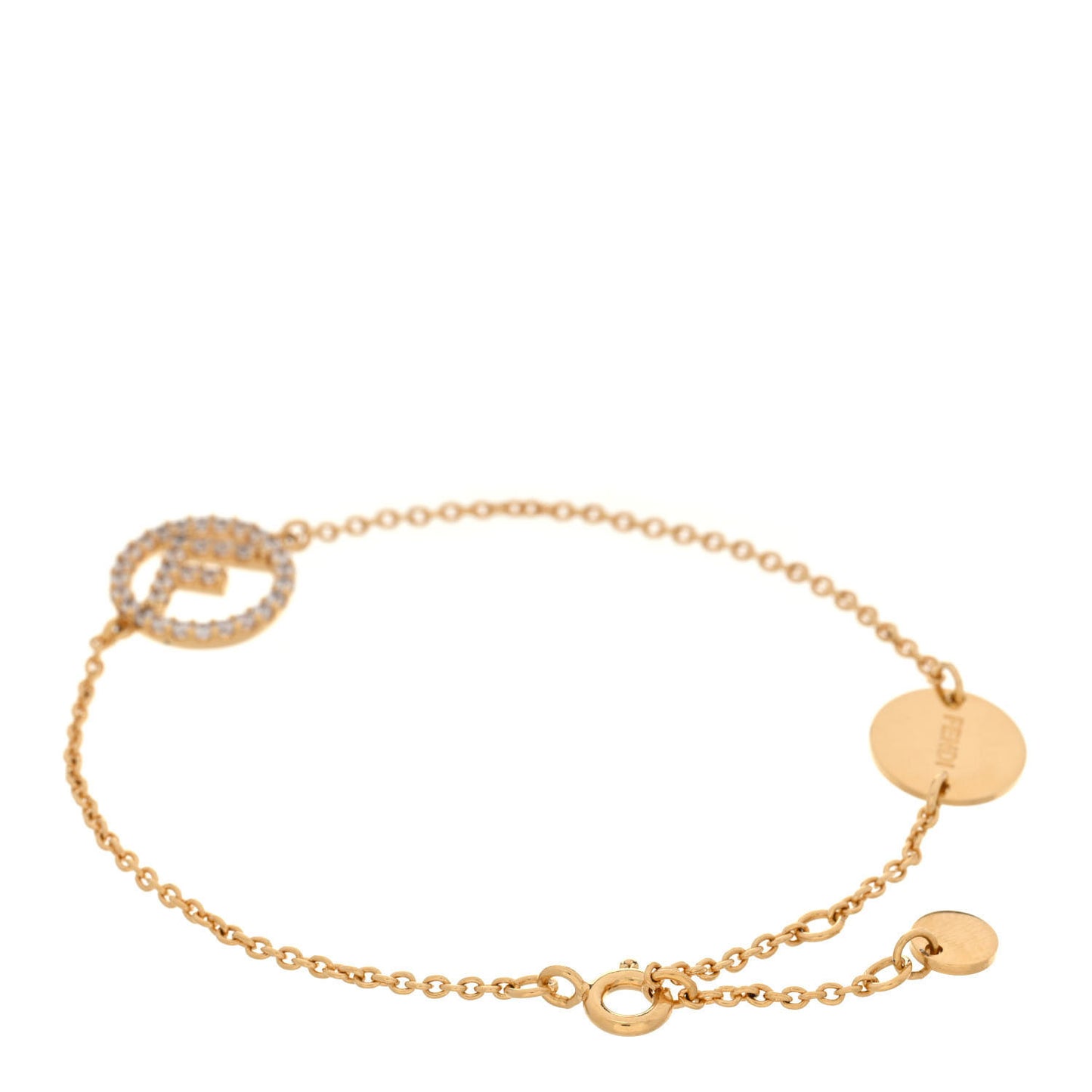 Metal Crystal F is Fendi Bracelet Gold