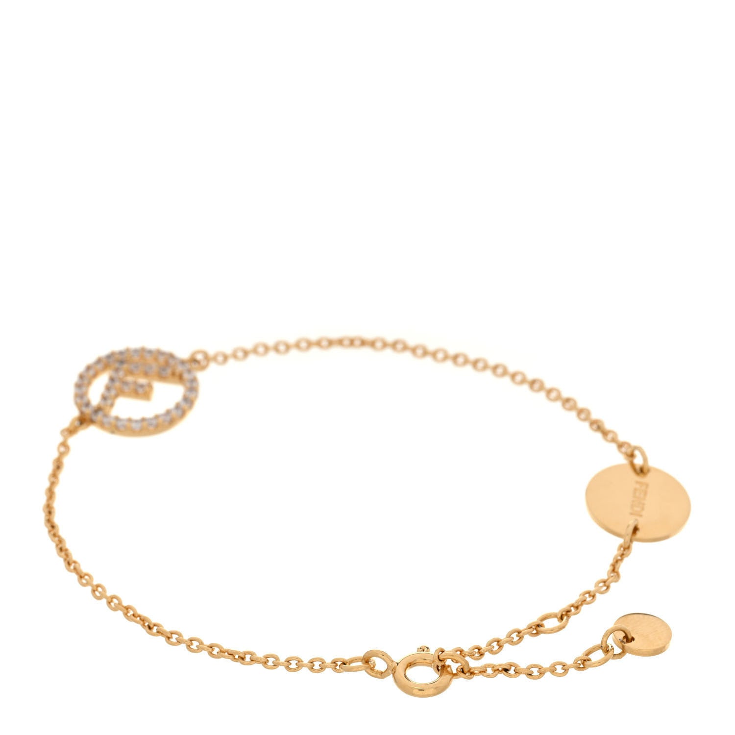 Fendi Metal Crystal F is Fendi Bracelet Gold 3 of 4