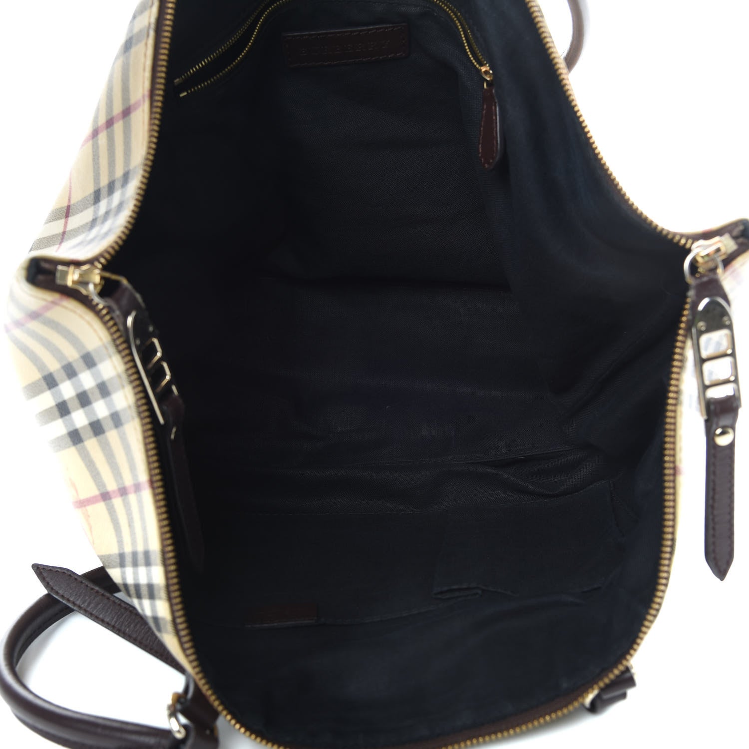 Burberry Haymarket Check Medium Salisbury Tote Chocolate 5 of 20