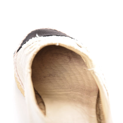 Chanel Toile CC Espadrilles 38 Beige Black 14 of 16