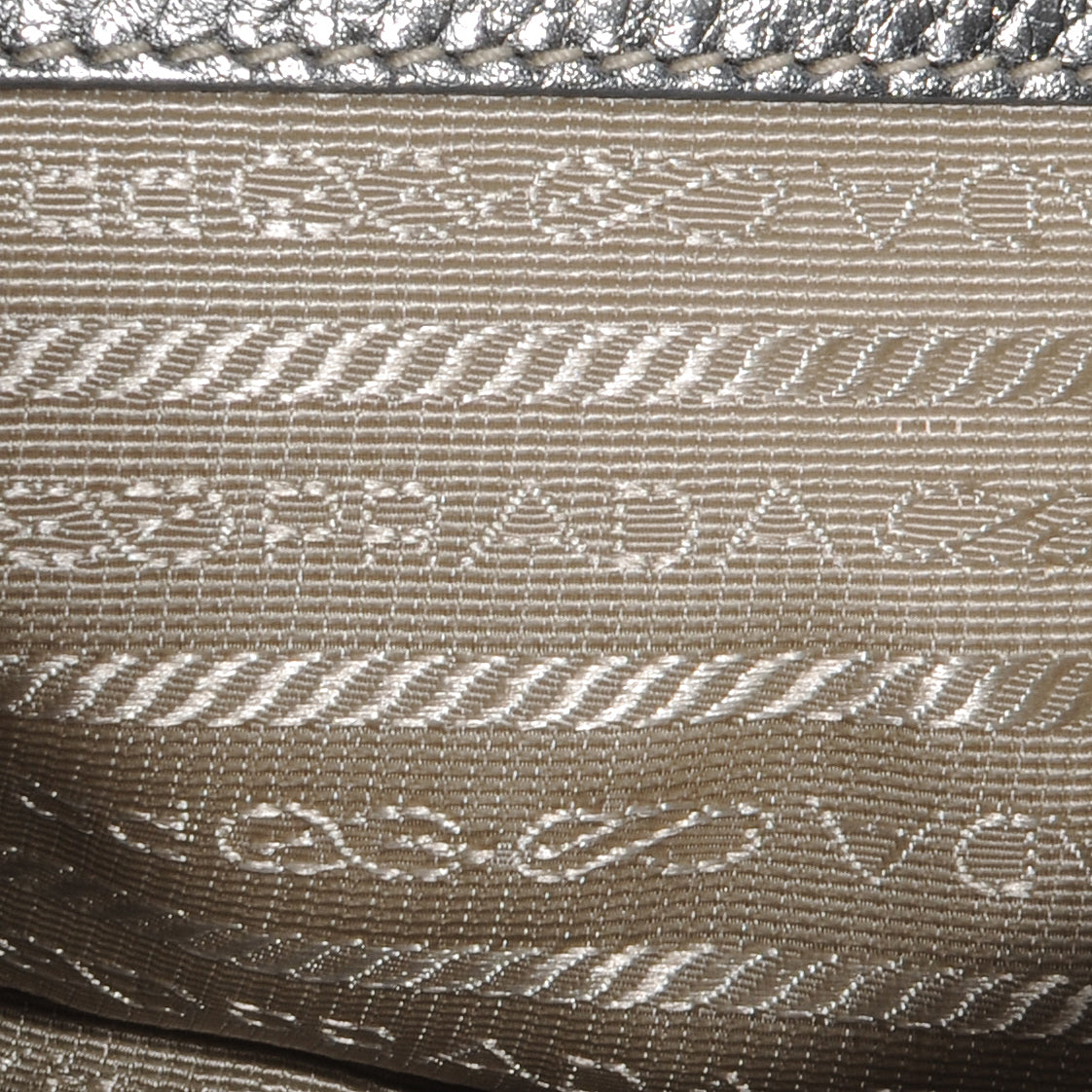 Prada Vitello Daino Shoulder Bag Acciaio 10 of 11