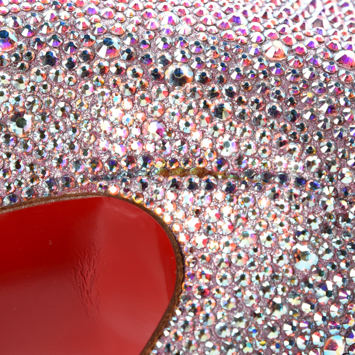 Crystal Suede Burma Daffodile Strass 160 Pumps 40 Aurora Boreale