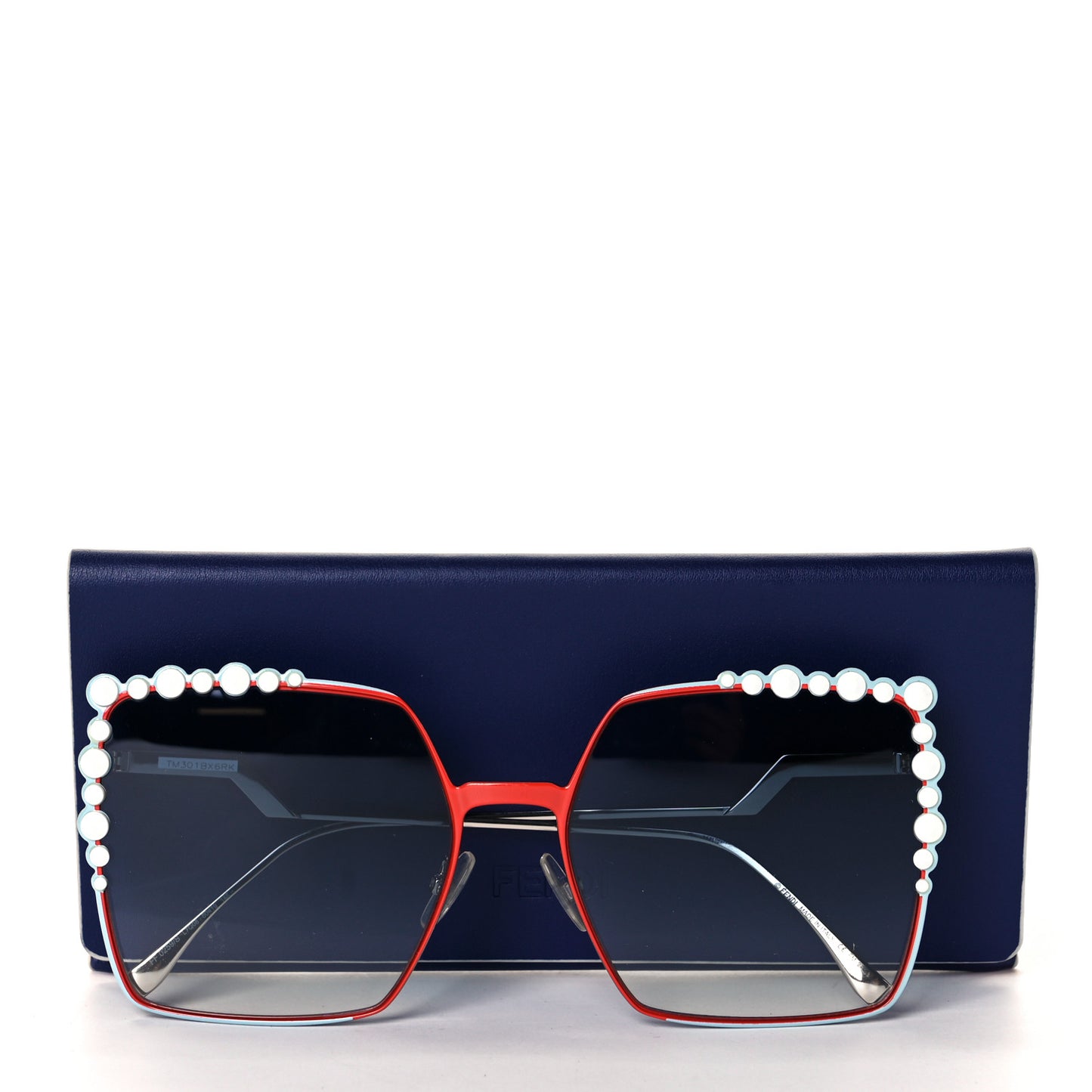 Metal Dots Square Sunglasses FF 0259/S