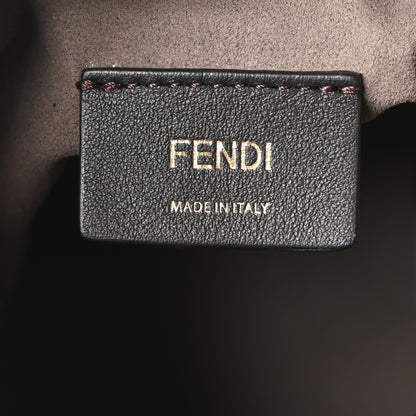 Fendi Vitello Liberty F is Fendi Bi-Color FF 1974 Embossed Mini Mon Tresor Bucket Bag Maya Black 6 of 10