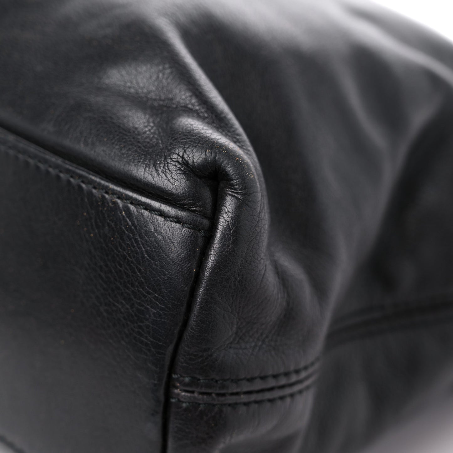 Calfskin CC Shoulder Bag Black