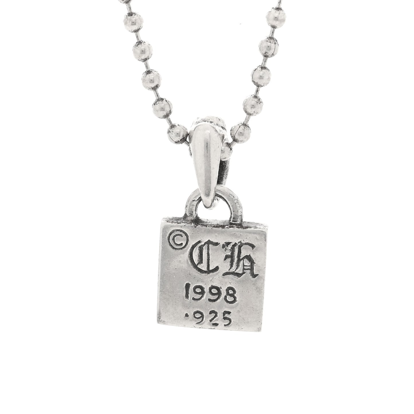 Sterling Silver Framed Heart Pendant Necklace