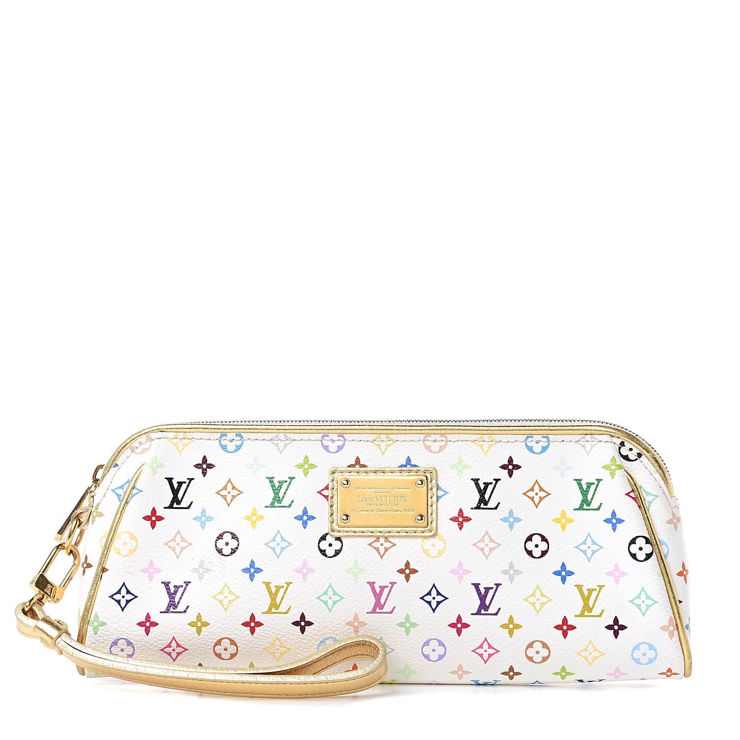 Louis Vuitton Monogram Multicolor Kate Clutch White 1 of 10