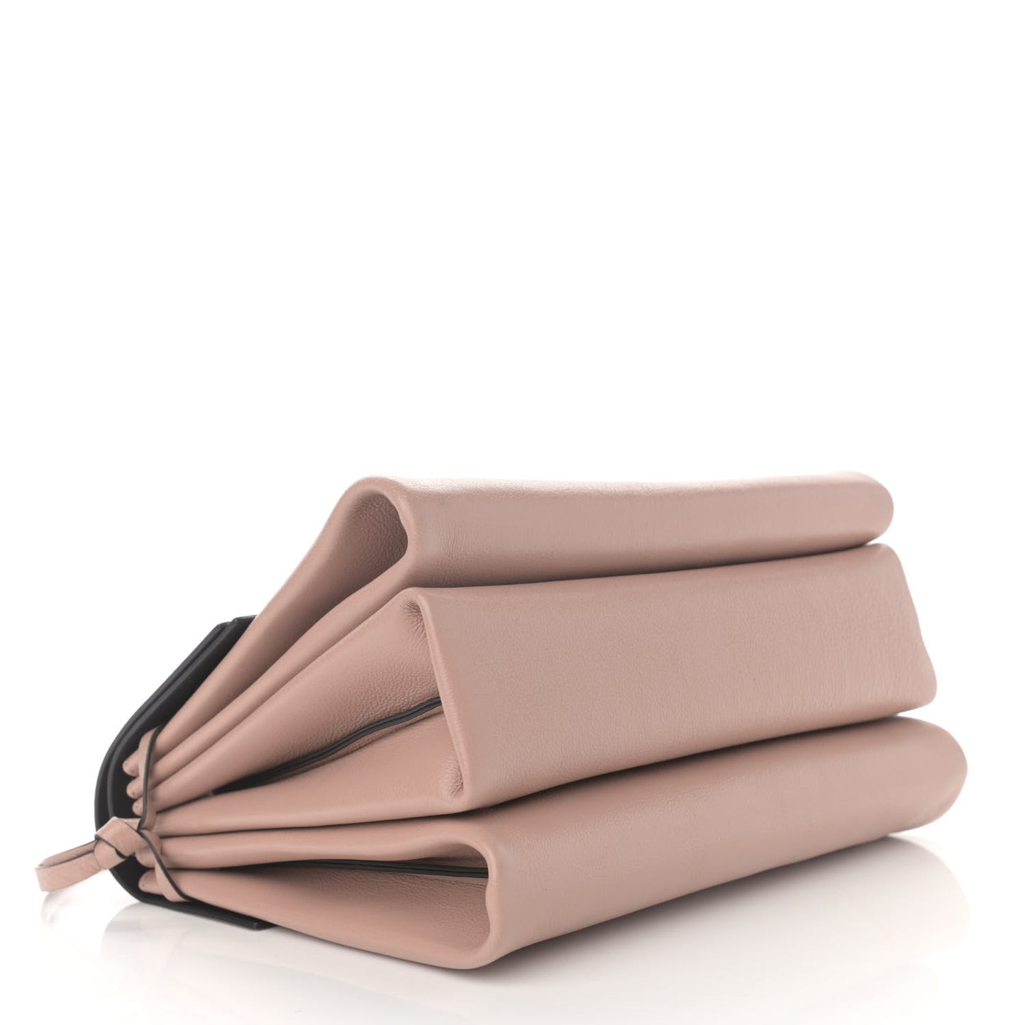Smooth Calfskin Small VRing Shoulder Bag Rose Cannelle