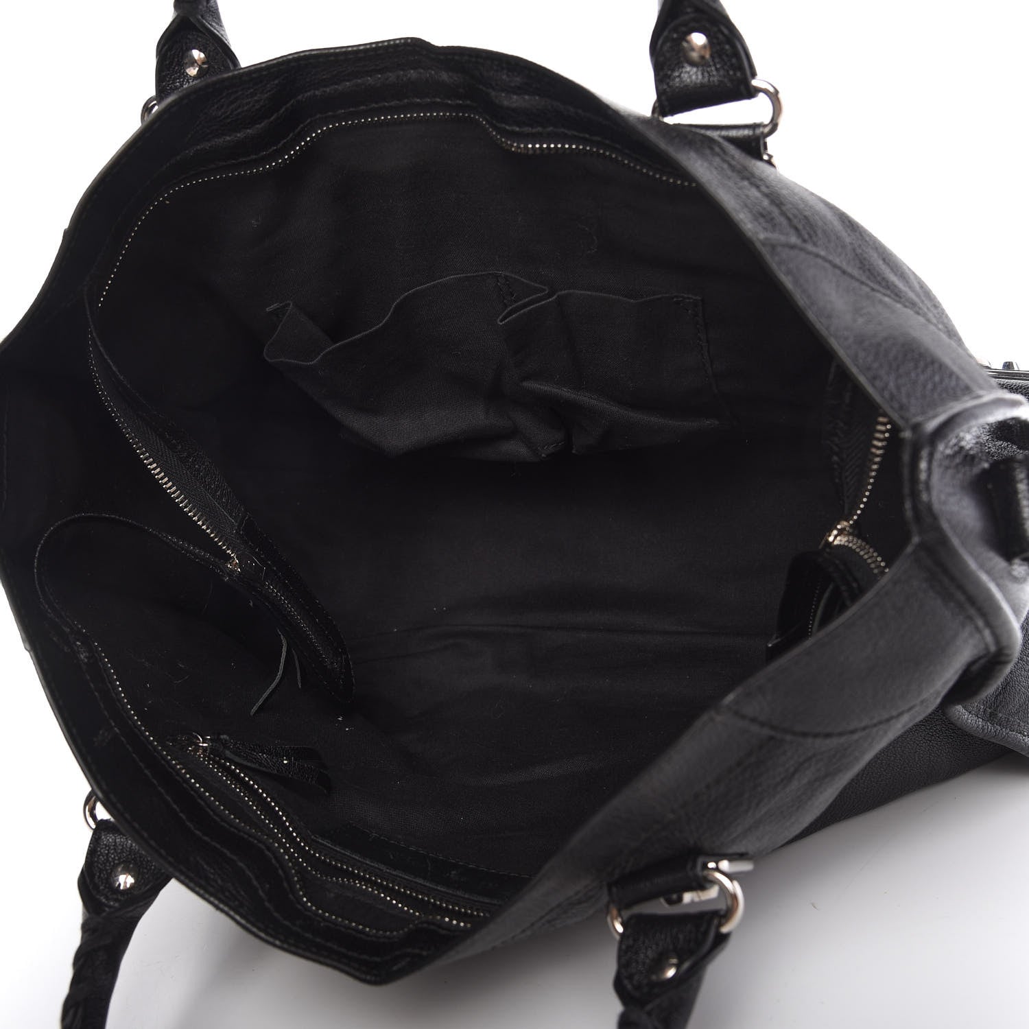 Balenciaga Chevre Silver Metallic Edge Hardware City Black 5 of 10