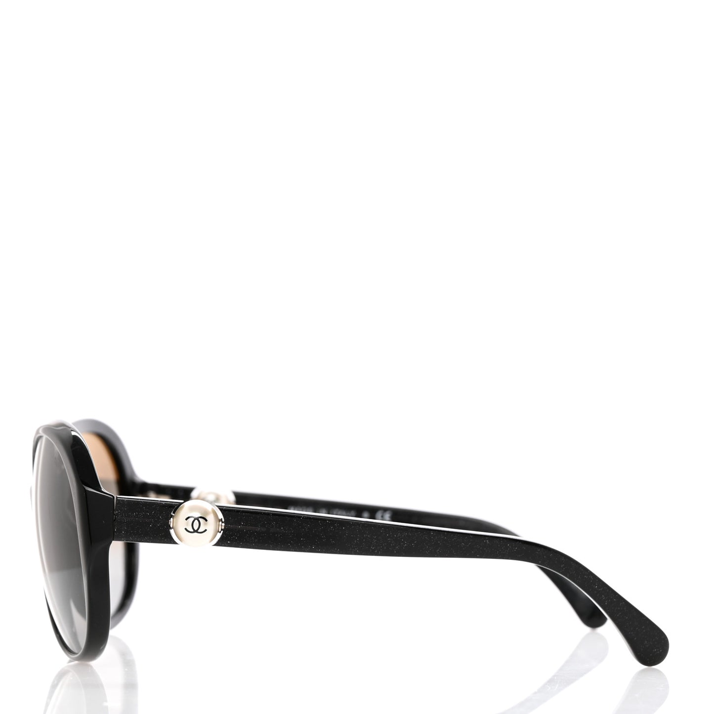Glitter Acetate CC Pearl Sunglasses 5211-H Black