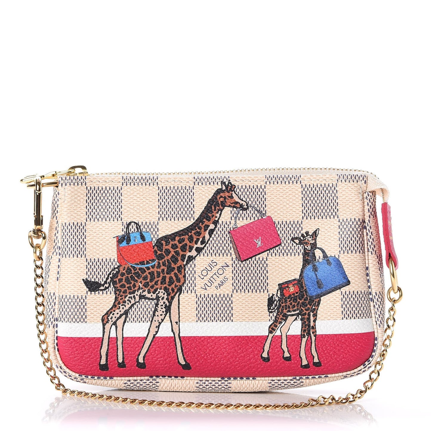 Damier Azur 2017 Christmas Animation Mini Pochette Accessories