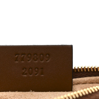 Gucci GG Supreme Monogram Key Case Beige Ebony Cuir 7 of 8