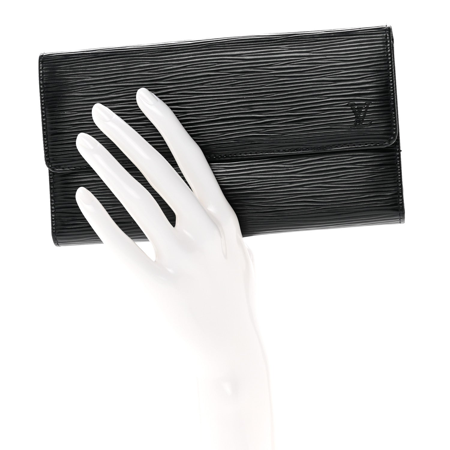 Louis Vuitton Epi Porte Tresor International Wallet Black 2 of 7