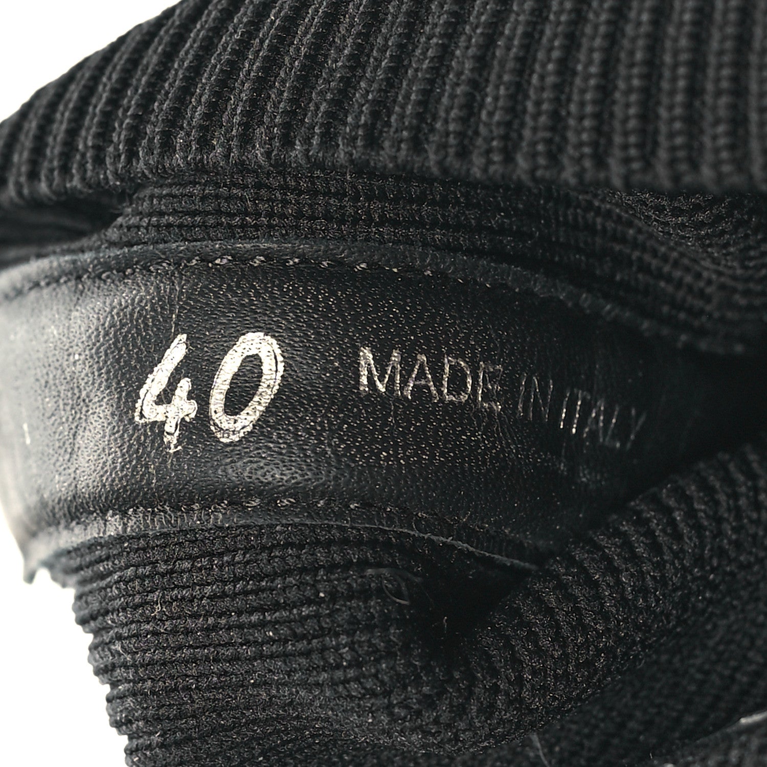 Prada Knit Rubber Triangle Logo Monolith 55mm Ankle Boots 40 Black 6 of 8