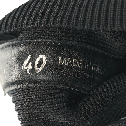 Prada Knit Rubber Triangle Logo Monolith 55mm Ankle Boots 40 Black 6 of 8