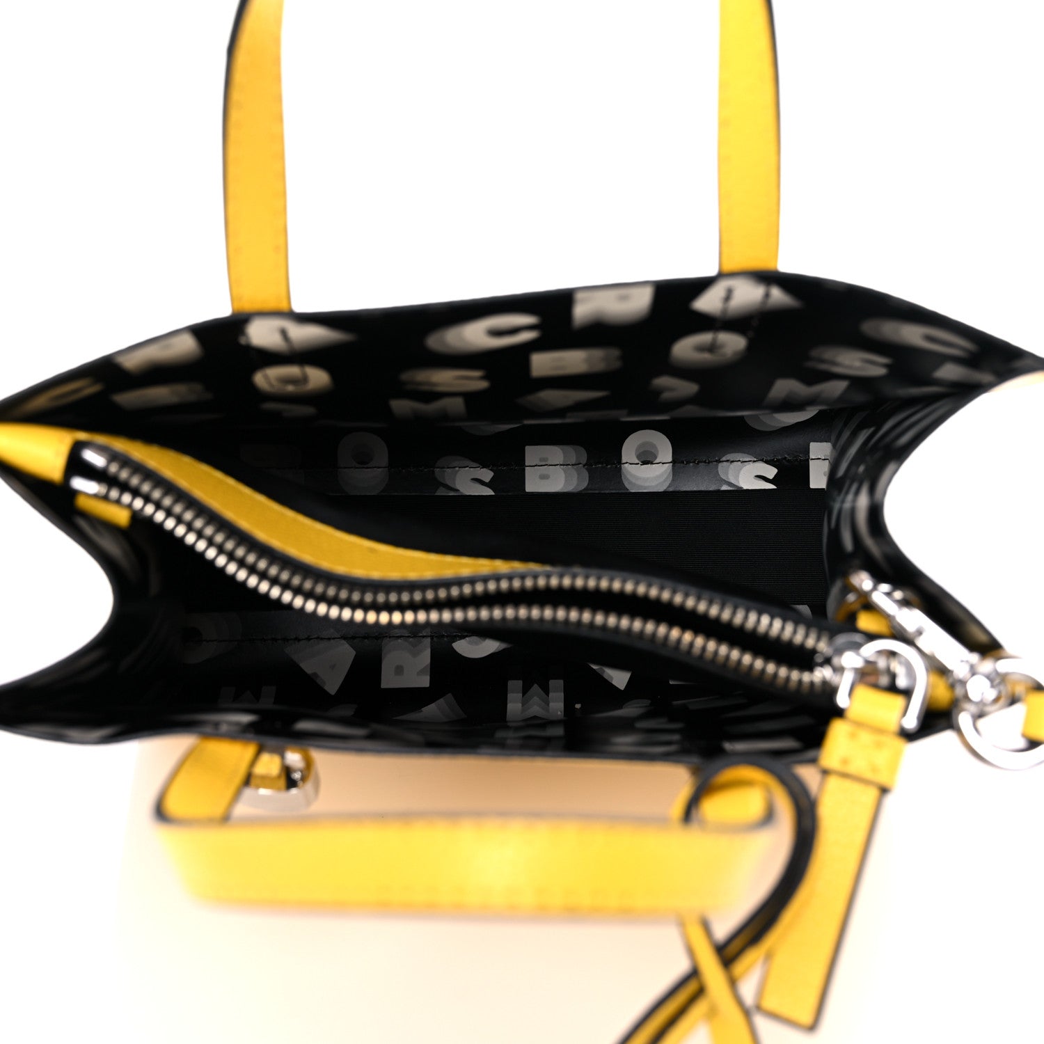 Marc Jacobs Grained Calfskin Mini Grind Tote Yellow 5 of 9