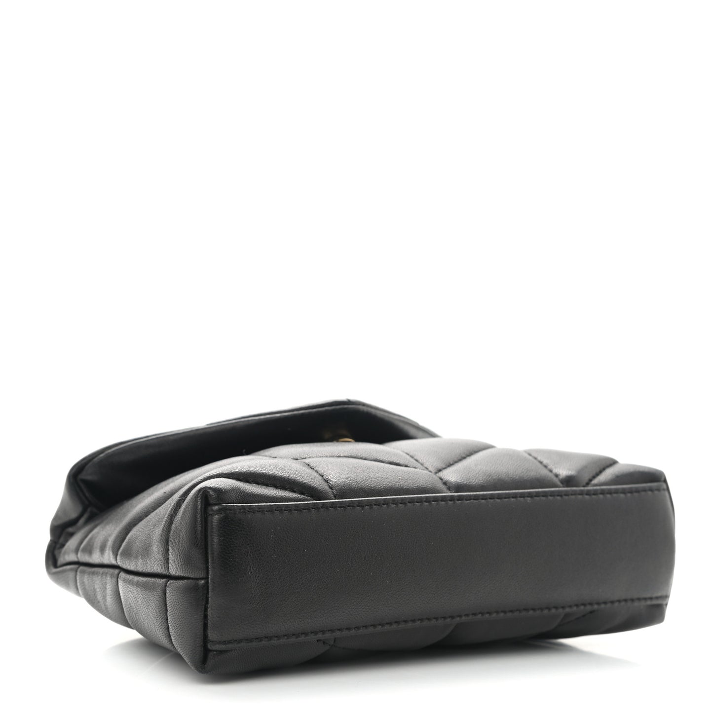 Lambskin Monogram Loulou Puffer Pouch Clutch Black
