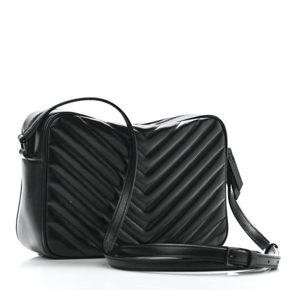 Saint Laurent Calfskin Matelasse Monogram Lou Camera Bag Black 3 of 10