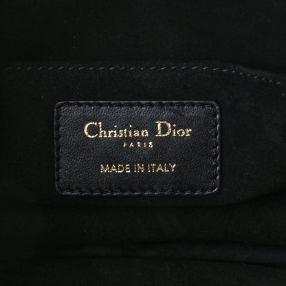 Christian Dior Lambskin Cannage Medium Dior Vibe Hobo Bag Black 6 of 10