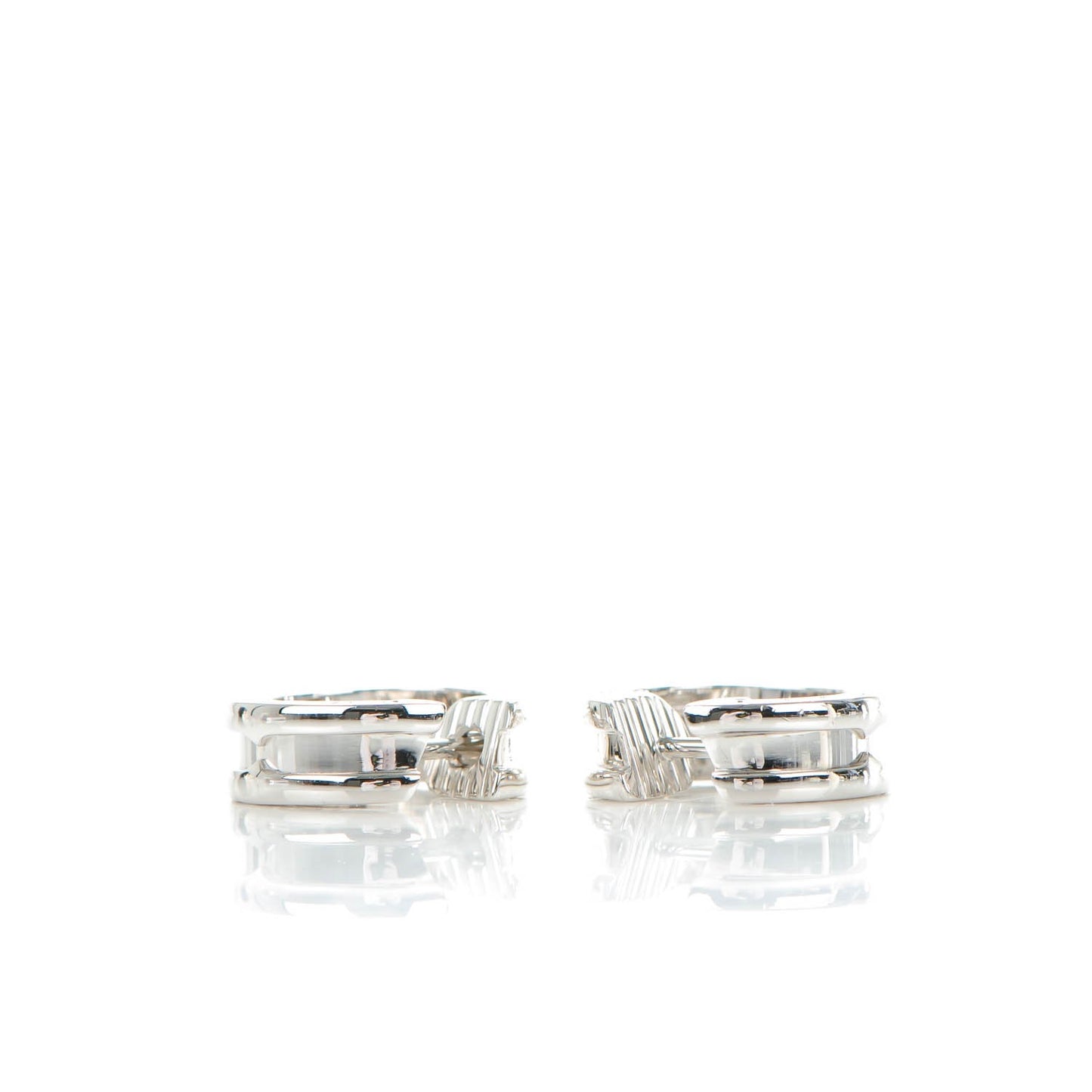18K White Gold Small B.Zero1 Hoop Earrings