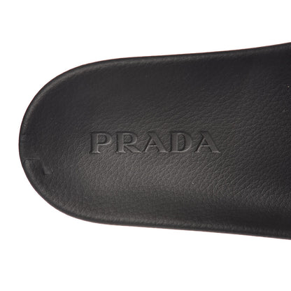 Prada PVC Logo Embossed Pool Slide Sandals 40 Black 6 of 8