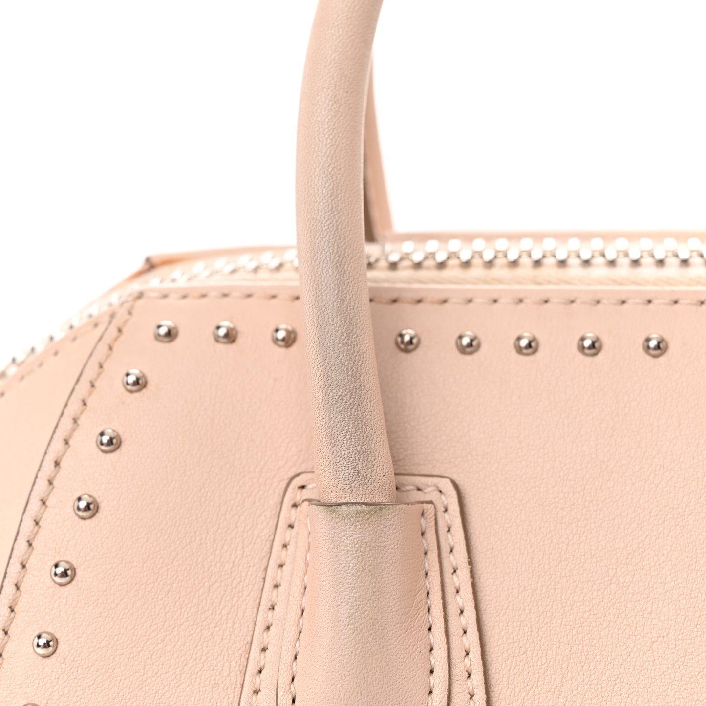 Smooth Calfskin Mini Studded Antigona Pale Pink