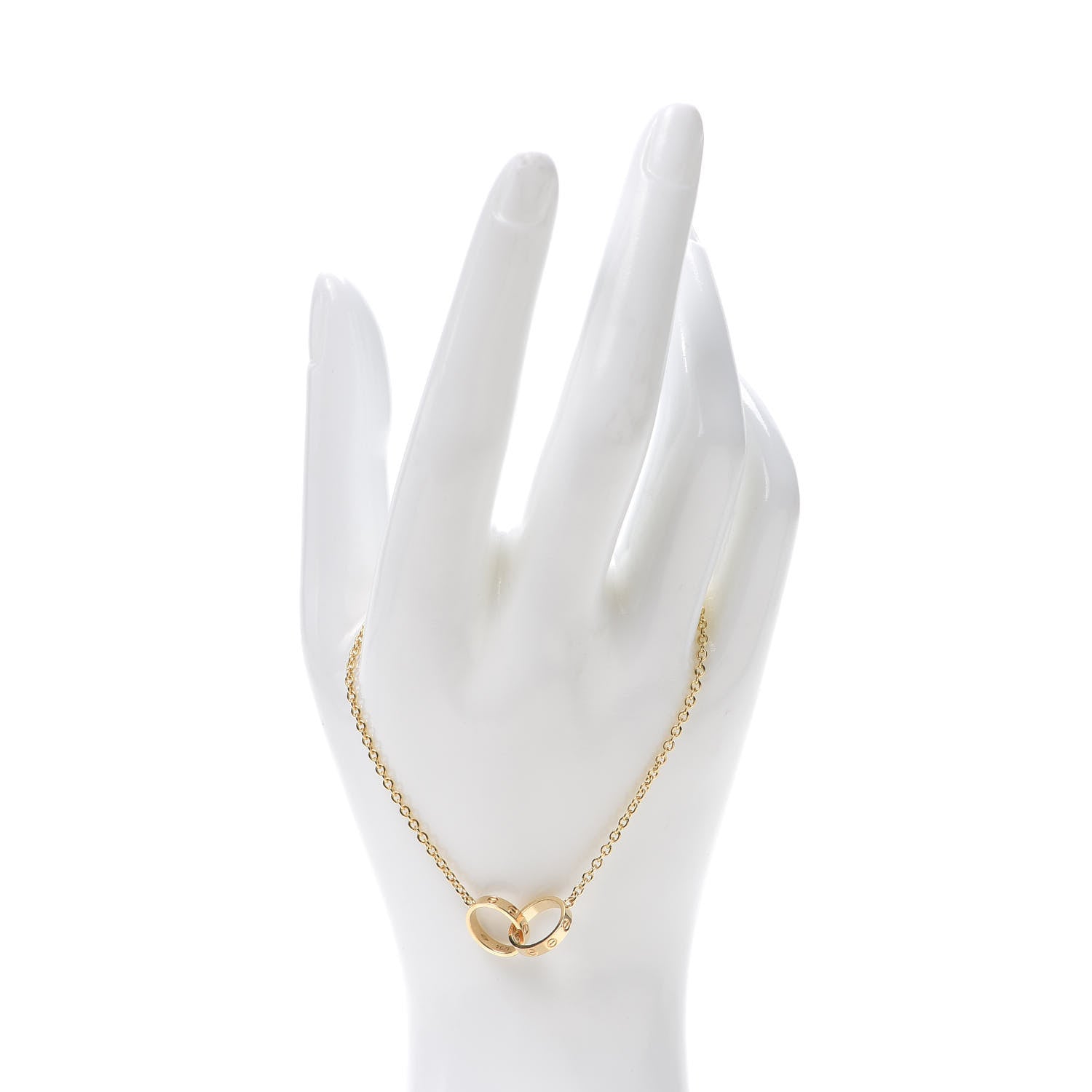 Cartier 18K Yellow Gold Interlocking LOVE Bracelet 2 of 7